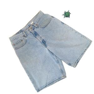 Vintage Levis 560 Loose Fit Light Wash Jean Shorts